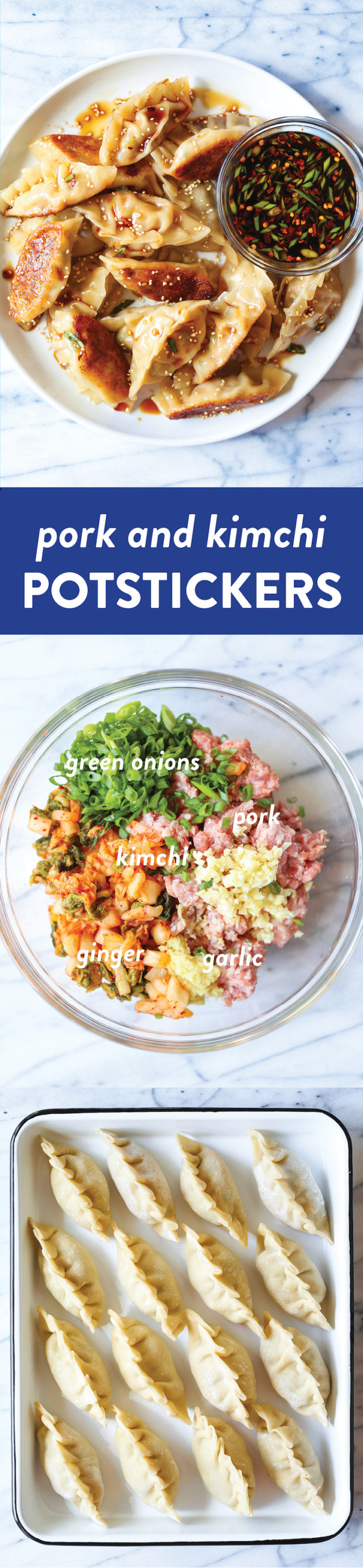 Pork and Kimchi Potstickers Damn Delicious