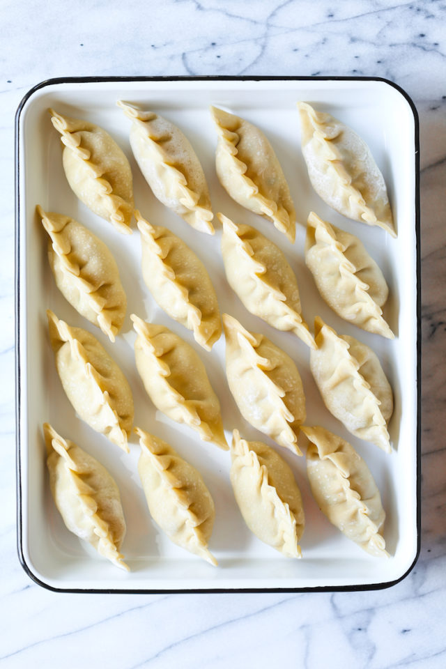 Pork and Kimchi Potstickers Damn Delicious