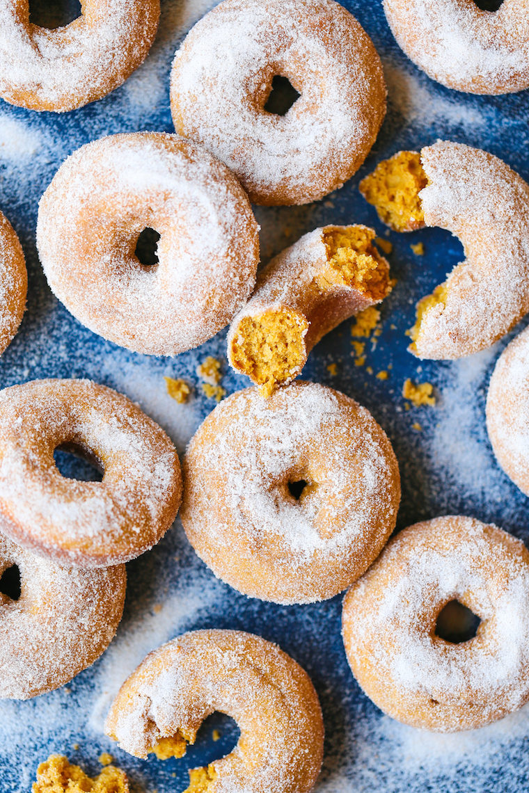 pumpkin-cake-donuts-damn-delicious