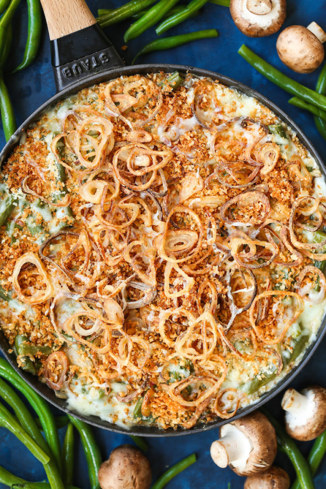 Green Bean Casserole with Crispy Fried Shallots Damn Delicious