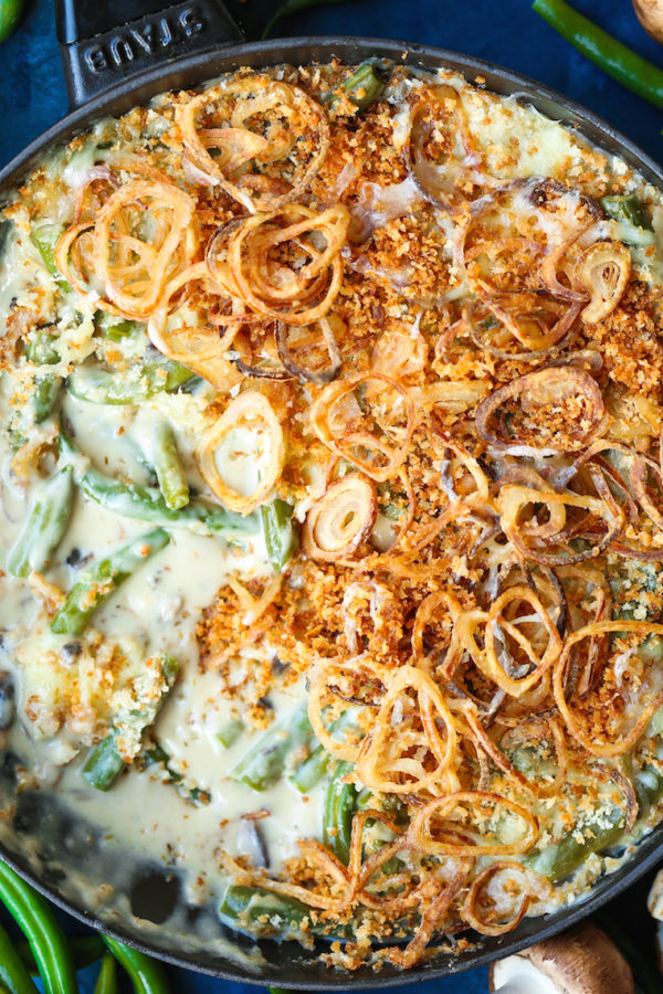 Green Bean Casserole with Crispy Fried Shallots Damn Delicious