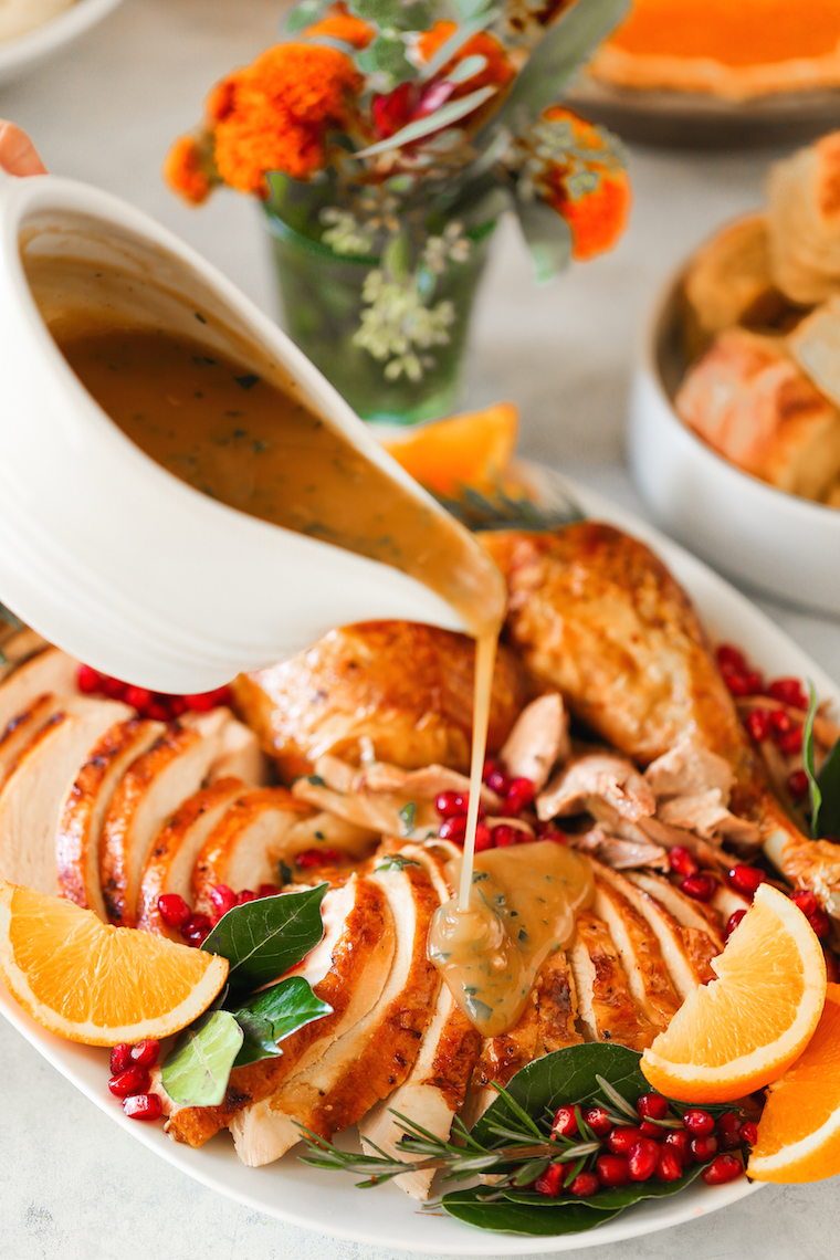 Extra-Moist Turkey with Pan Gravy Recipe