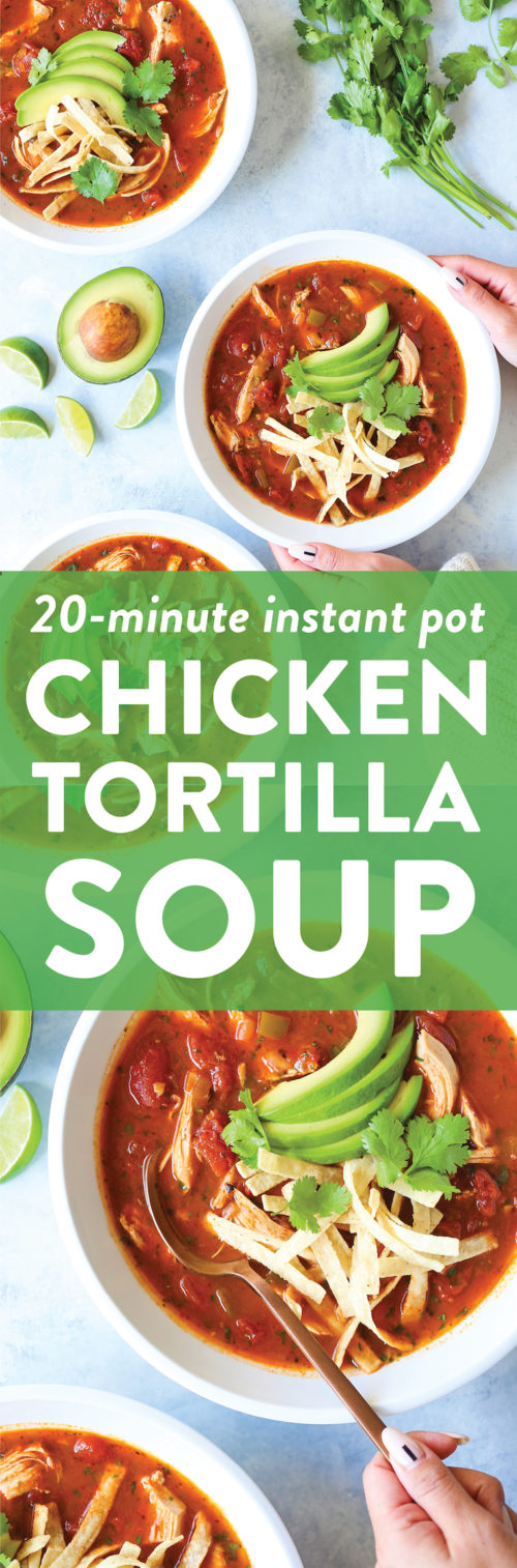 Instant Pot Chicken Tortilla Soup Damn Delicious