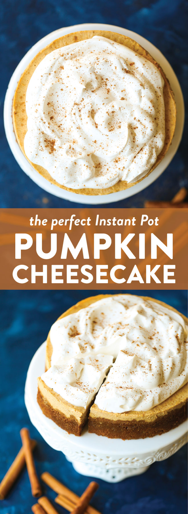 Instant Pot Pumpkin Cheesecake - Damn Delicious