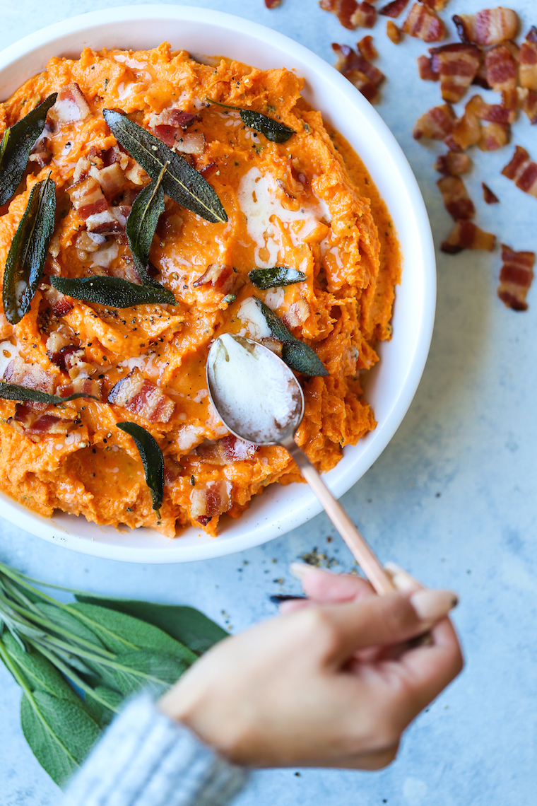 Maple Brown Butter Mashed Sweet Potatoes