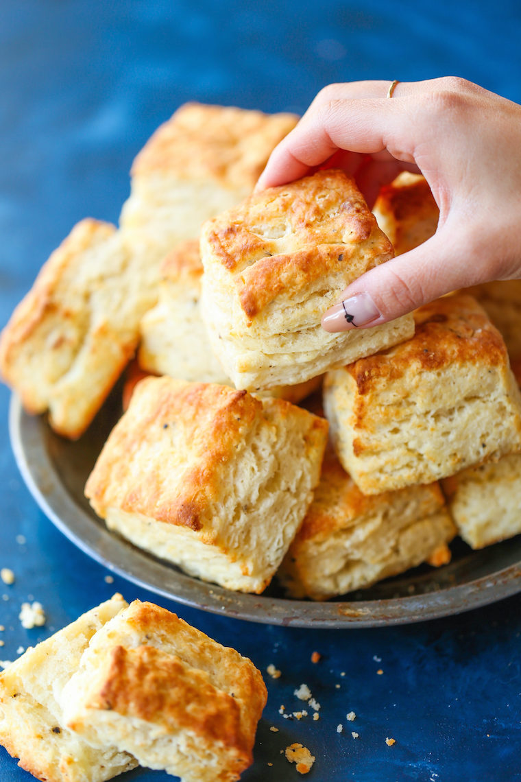 Parmesan Black Pepper Biscuits Damn Delicious