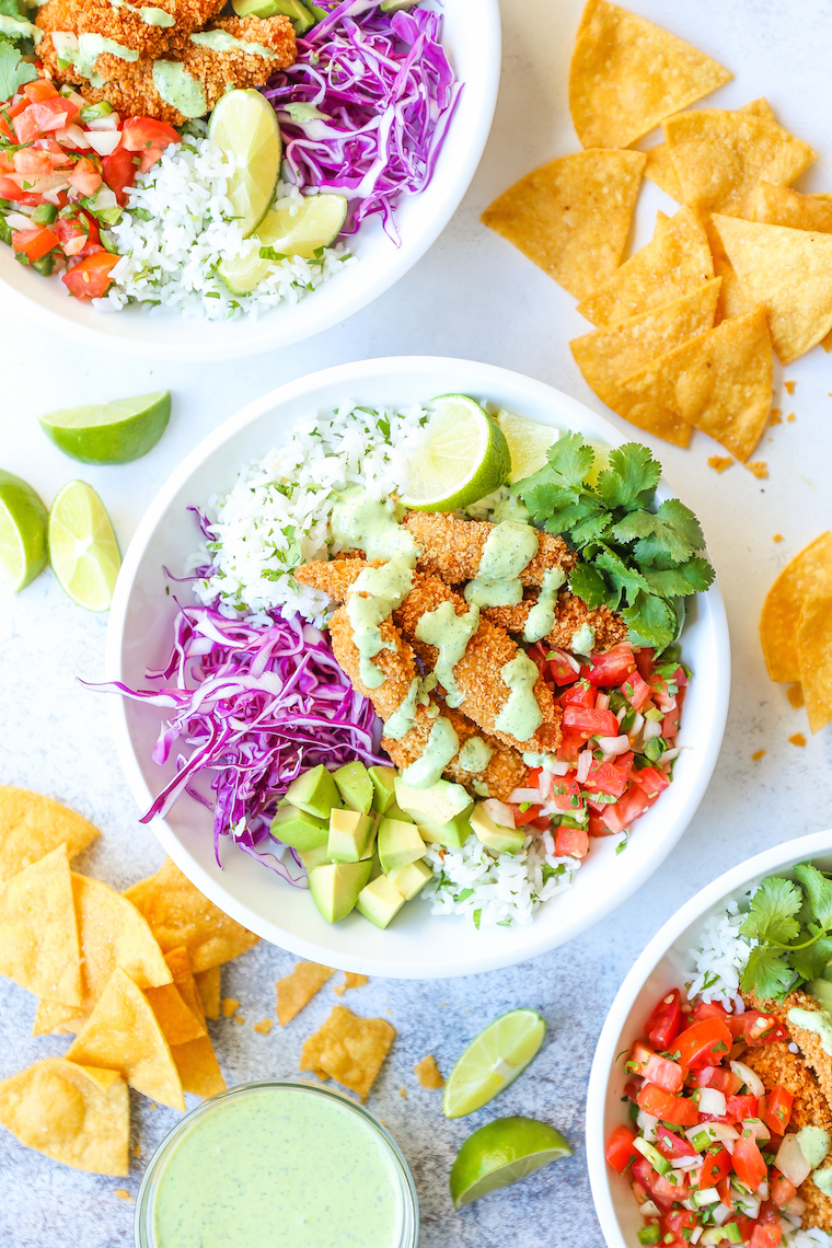 Fish Taco Bowls Recipe - Damn Delicious