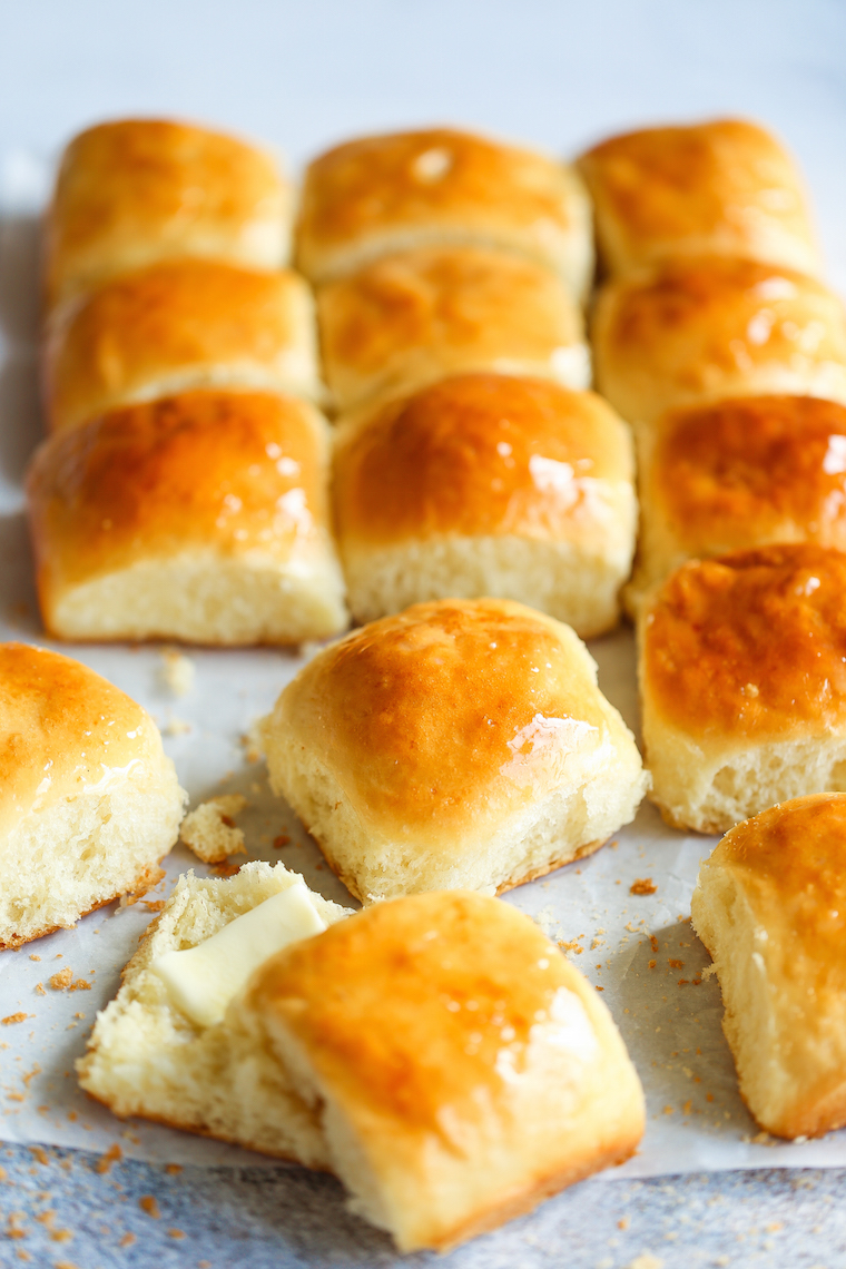 Make Ahead Yeast Rolls - Make-ahead overnight dinner rolls? YES, PLEASE! So buttery, soft and tender, and you can prepare all of this ahead of time. EASY!