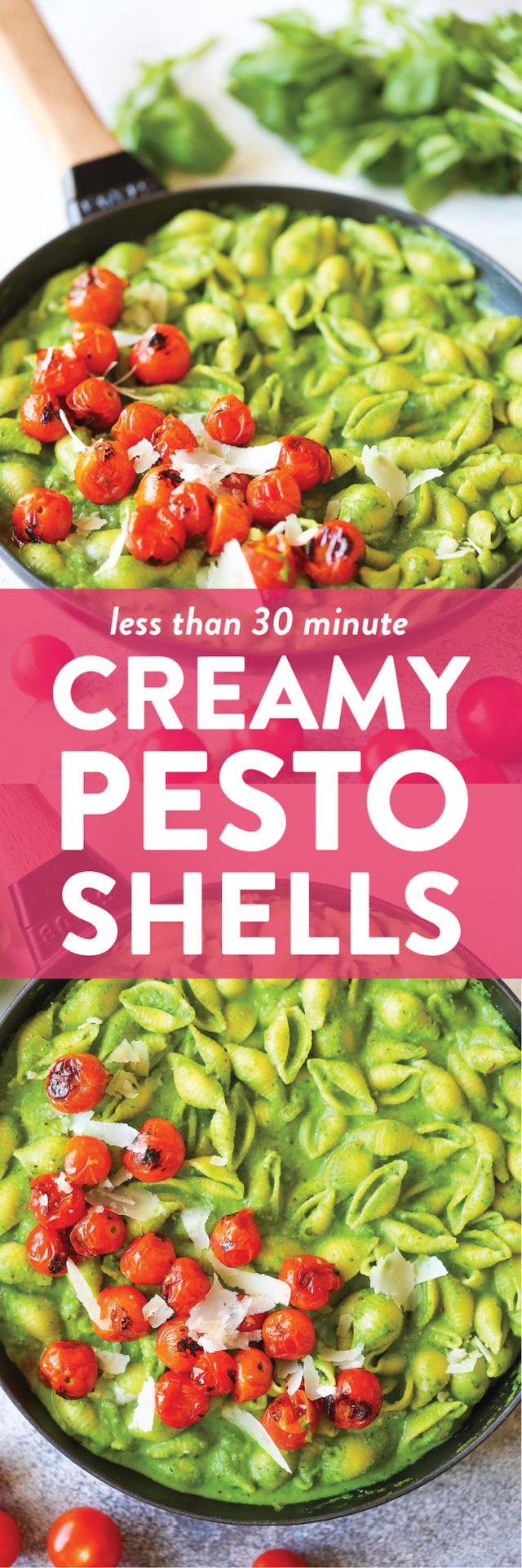 Creamy Pesto Shells Recipe Damn Delicious
