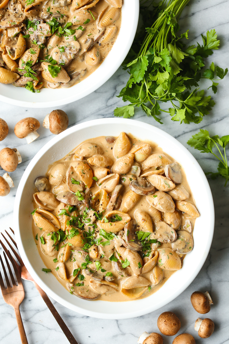 Creamy Mushroom Stroganoff - Damn Delicious