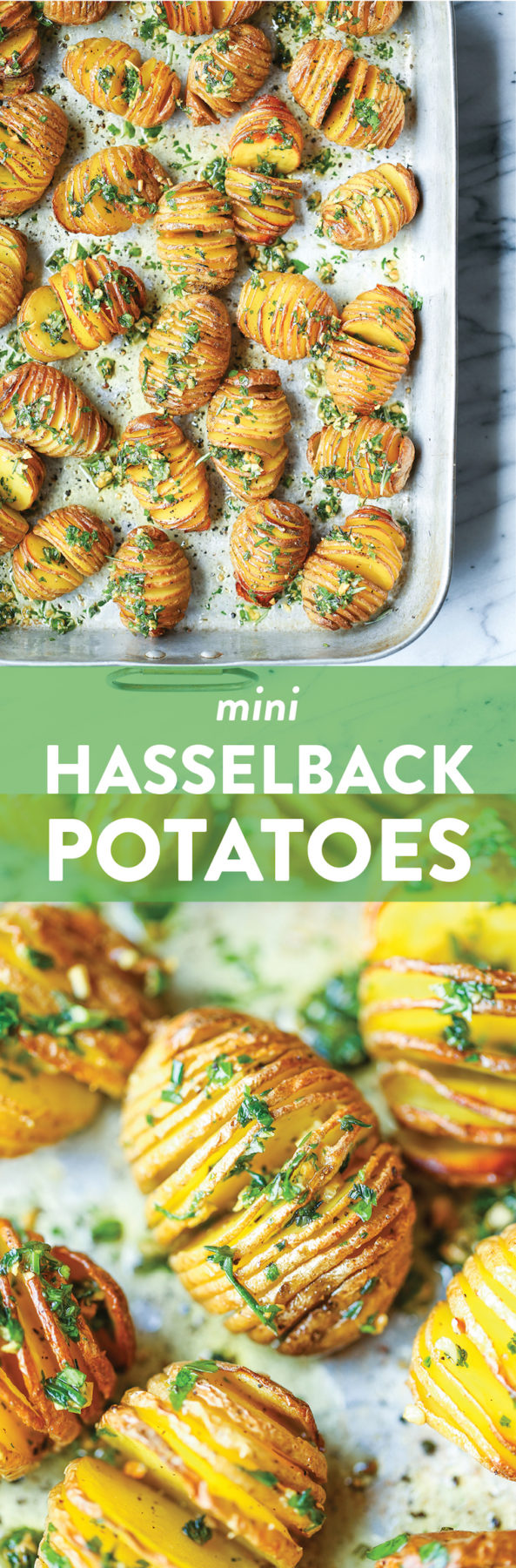 Mini Hasselback Potatoes - Damn Delicious