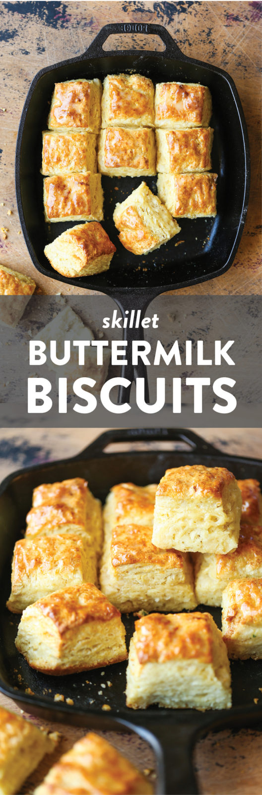 Skillet Buttermilk Biscuits Damn Delicious