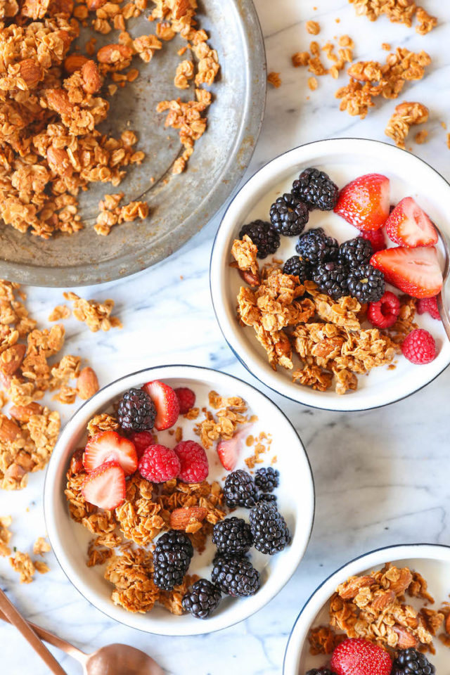 Almond Butter Granola Damn Delicious