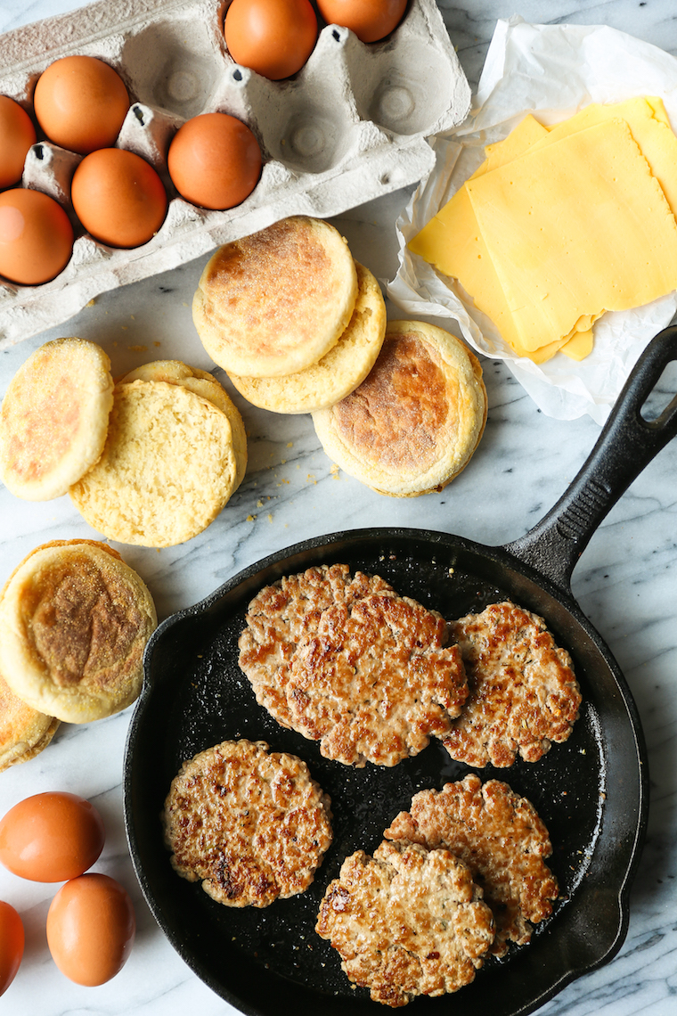 Baked Egg Patties for Sandwiches or Freezing