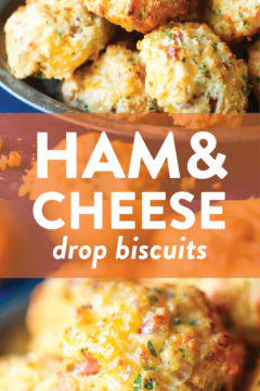 Ham And Cheese Drop Biscuits Damn Delicious