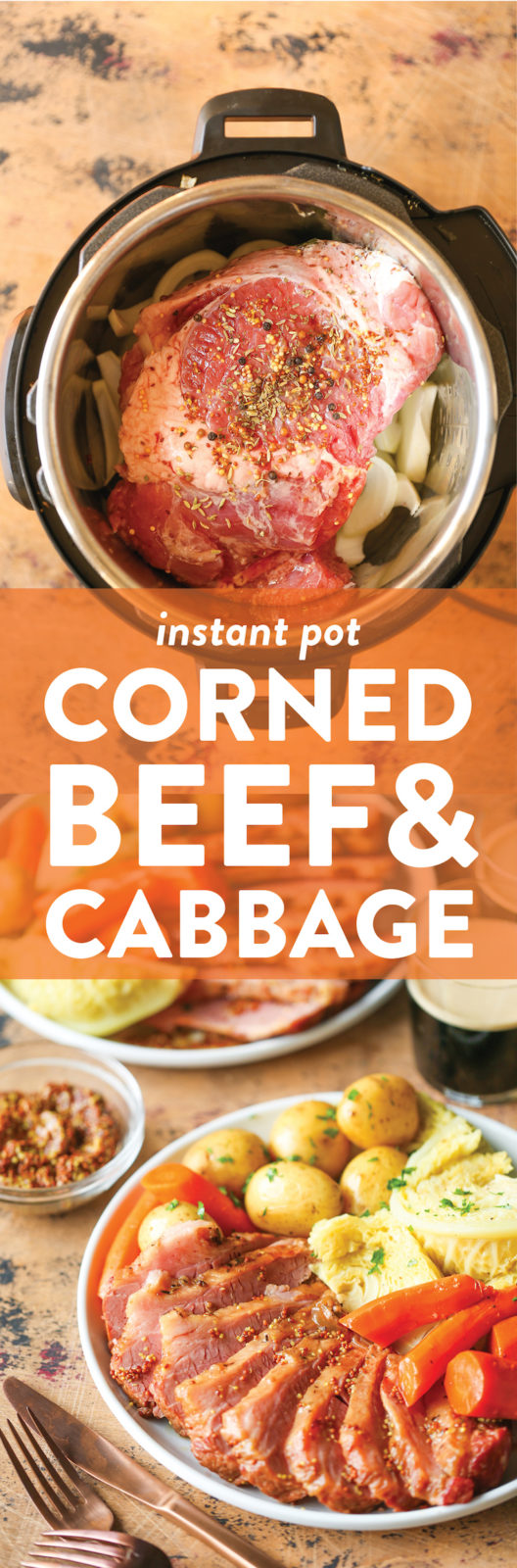 Instant Pot Corned Beef and Cabbage Damn Delicious