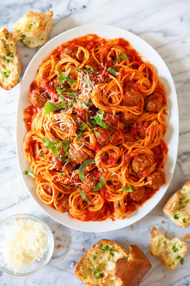 Instant Pot Spaghetti And Meatballs - Damn Delicious