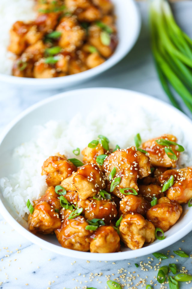 Orange Cauliflower Bowls - Damn Delicious