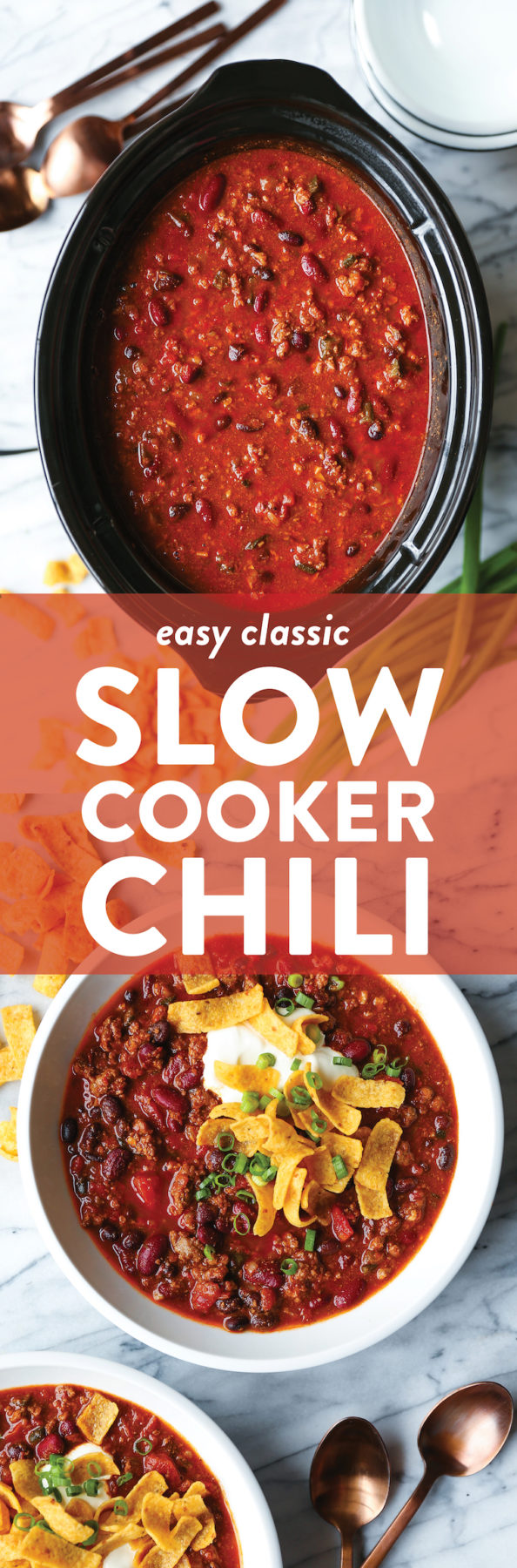 Easy Slow Cooker Chili - Damn Delicious