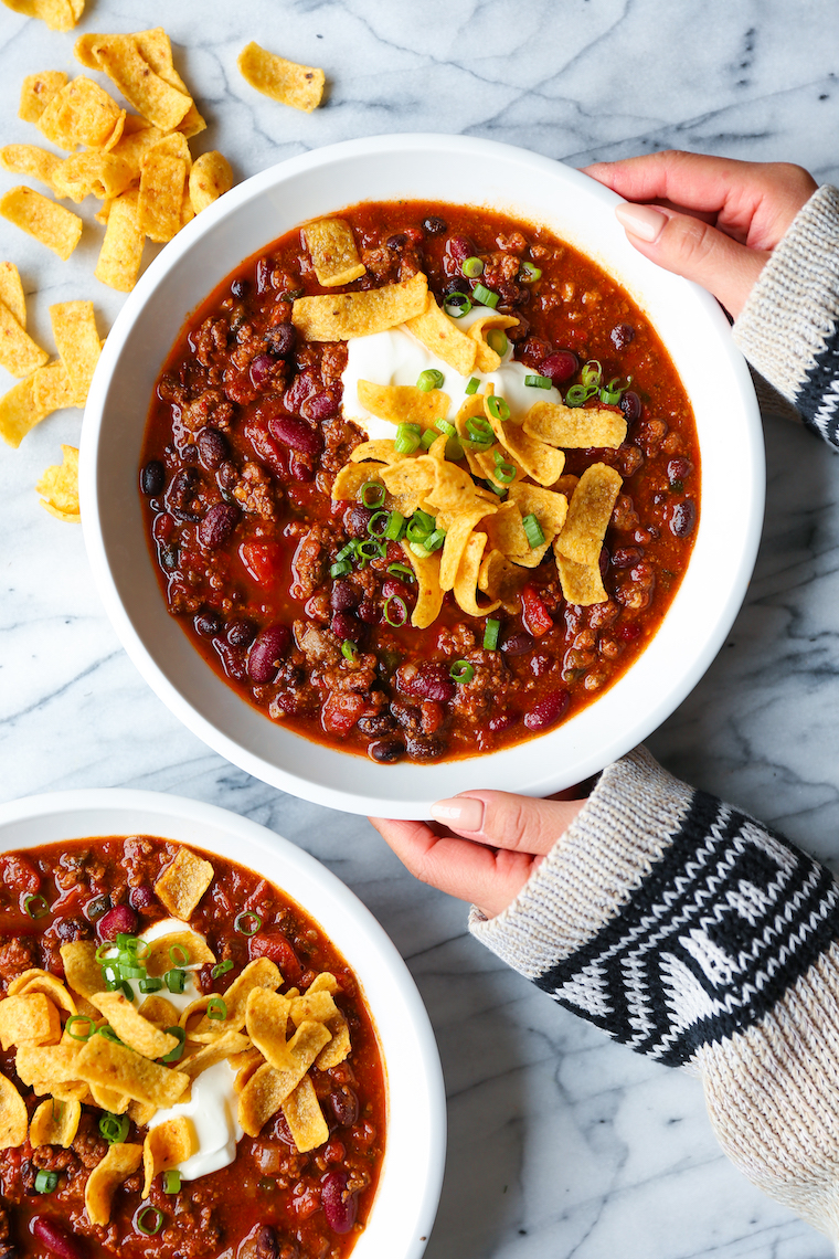 Easy Slow Cooker Chili Damn Delicious