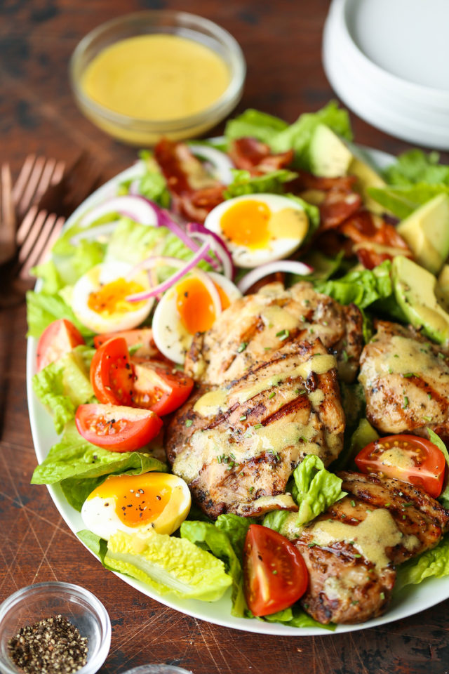 Grilled Chicken Cobb Salad - Damn Delicious