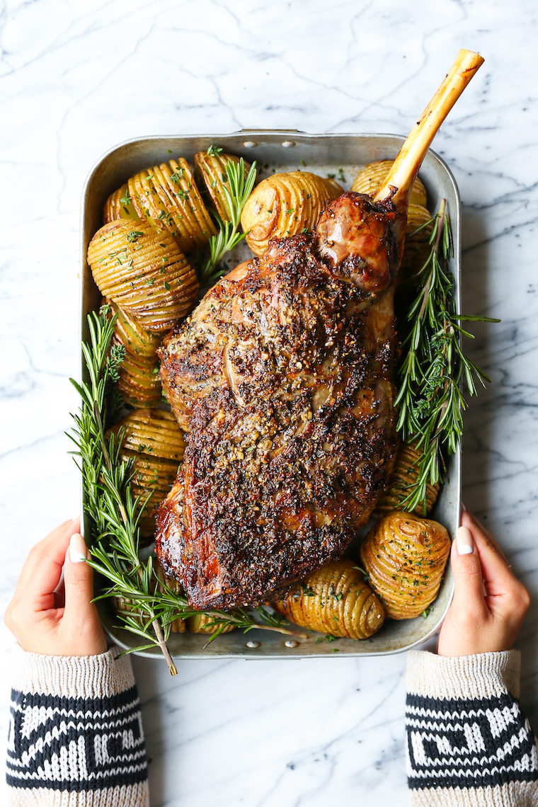 Roasted Leg of Lamb - Damn Delicious