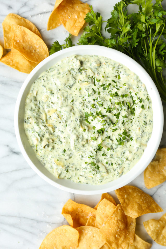 Instant Pot Spinach and Artichoke Dip Damn Delicious
