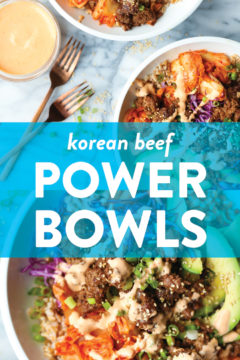 Korean Beef Power Bowls Damn Delicious