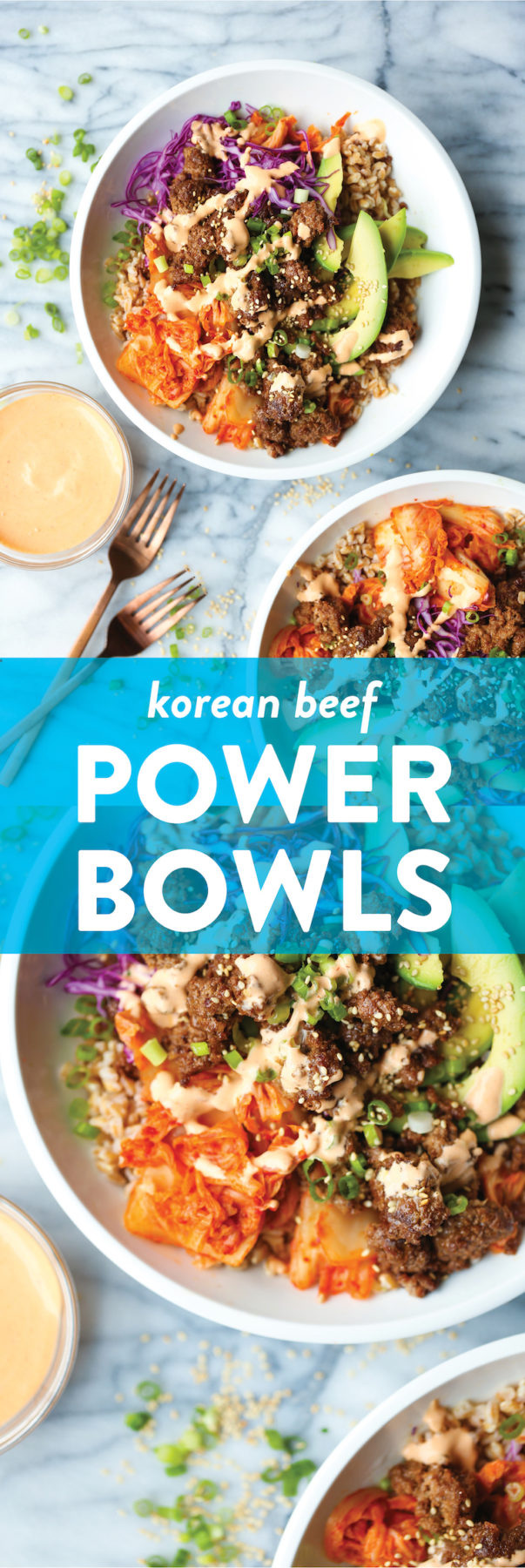 Korean Beef Power Bowls Damn Delicious