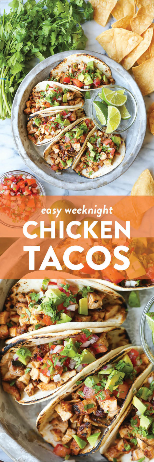 Easy Chicken Tacos - Damn Delicious