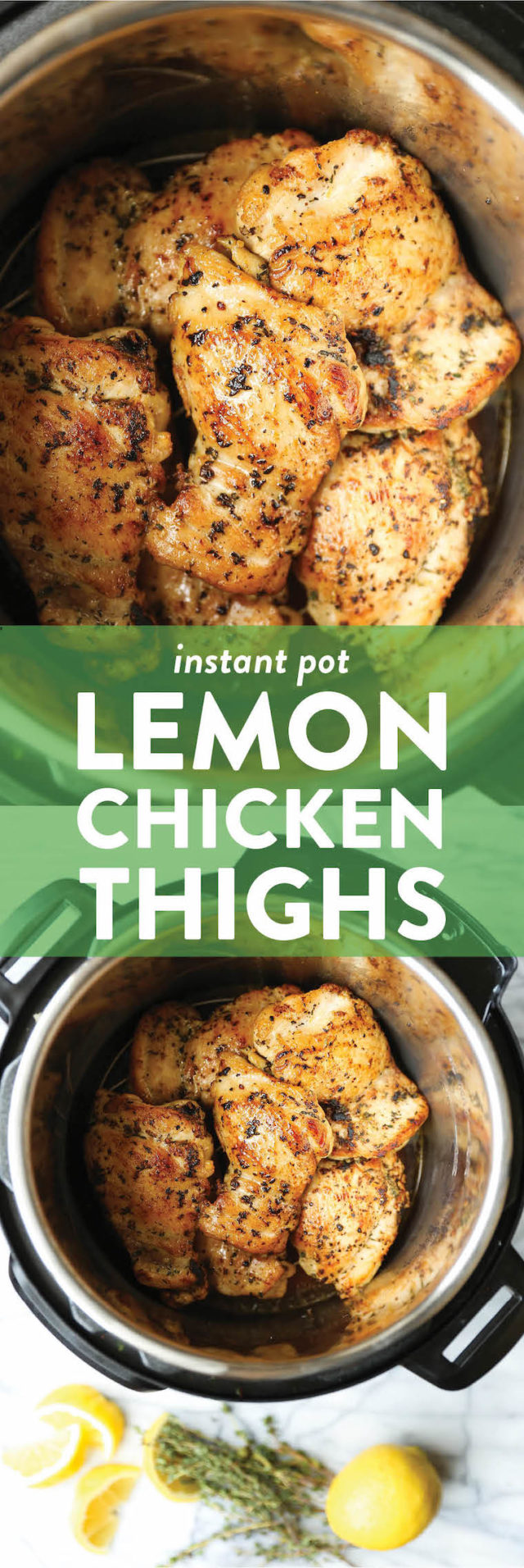 Instant Pot Lemon Chicken Thighs Damn Delicious