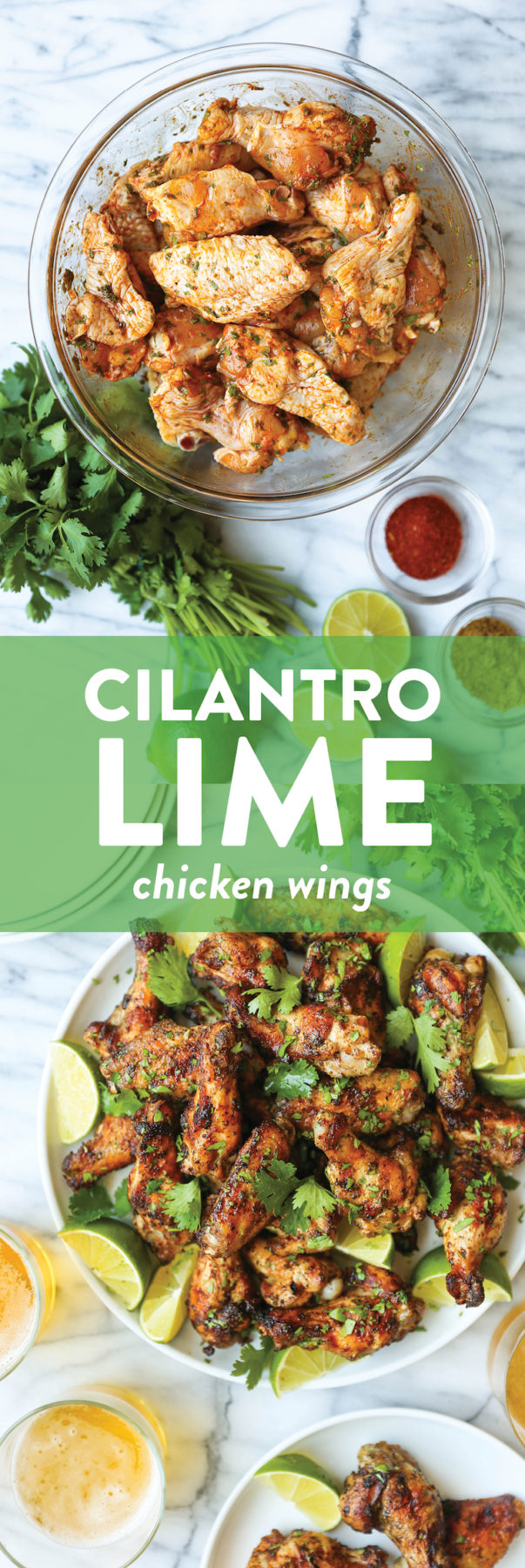 Cilantro Lime Chicken Wings Recipe - Damn Delicious