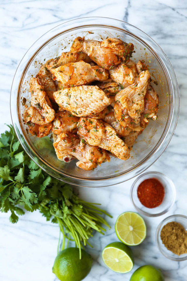 Cilantro Lime Chicken Wings Recipe Damn Delicious