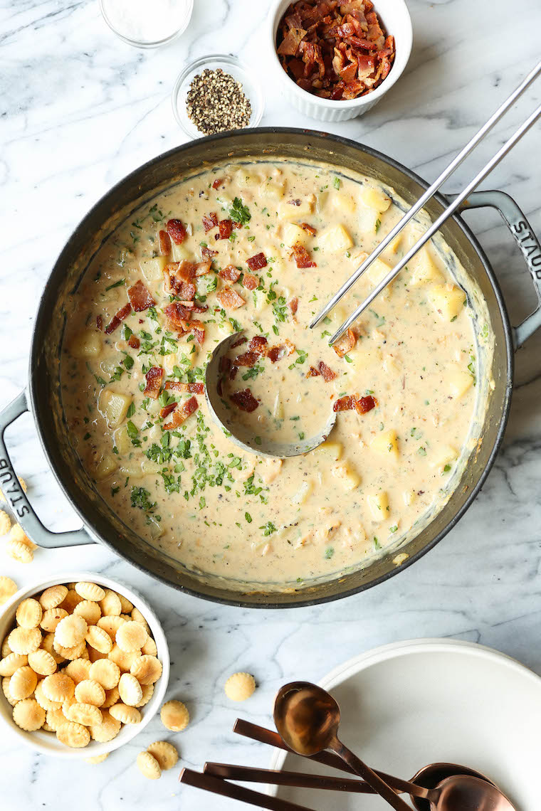 Easy Clam Chowder - Damn Delicious