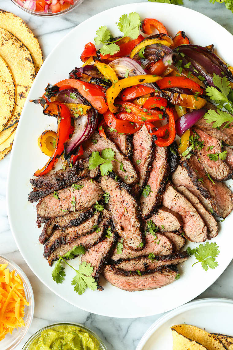 easy-steak-fajitas-damn-delicious