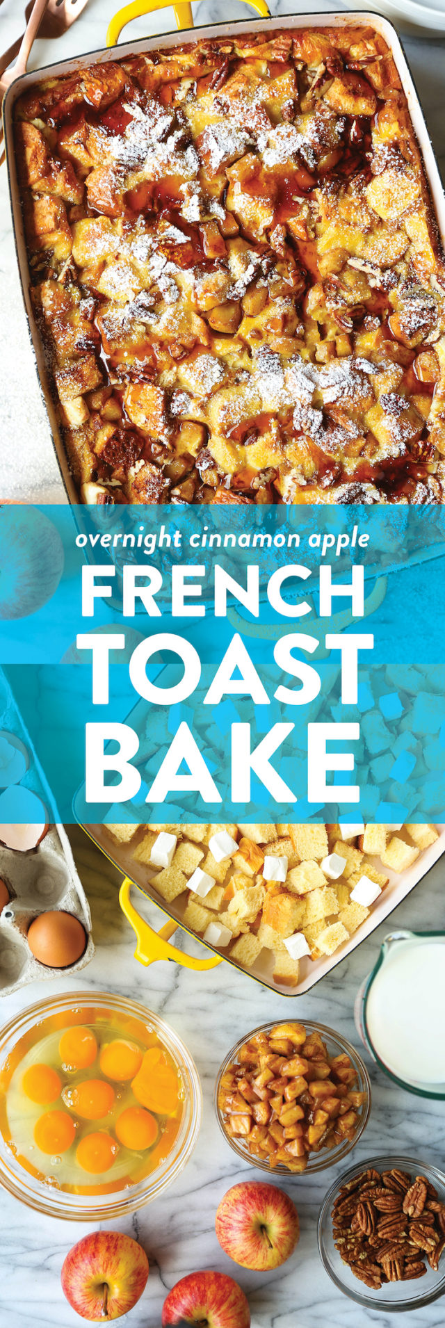 Overnight Cinnamon Apple French Toast Bake Damn Delicious