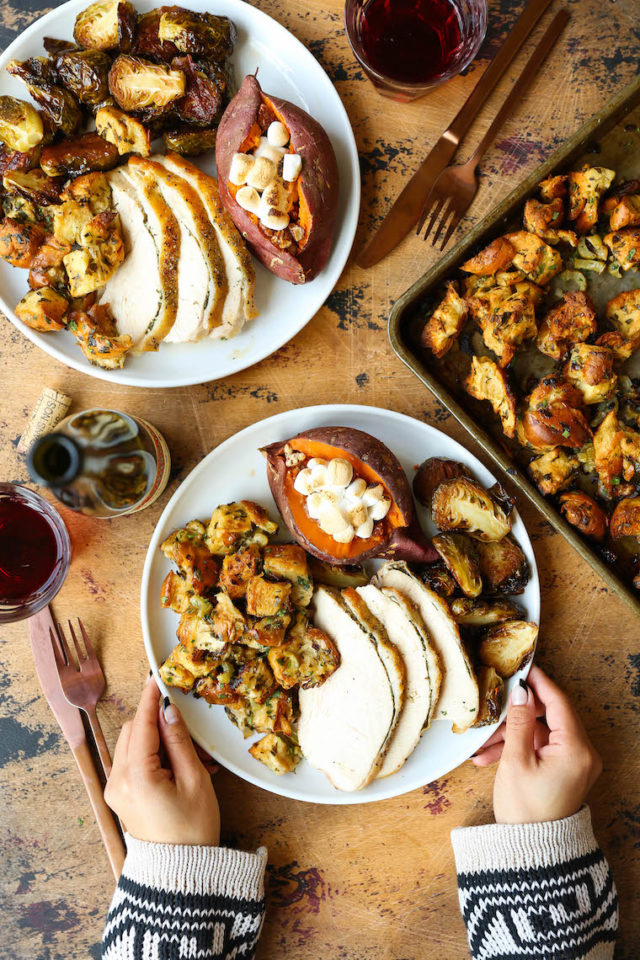 Sheet Pan Thanksgiving Dinner - Damn Delicious