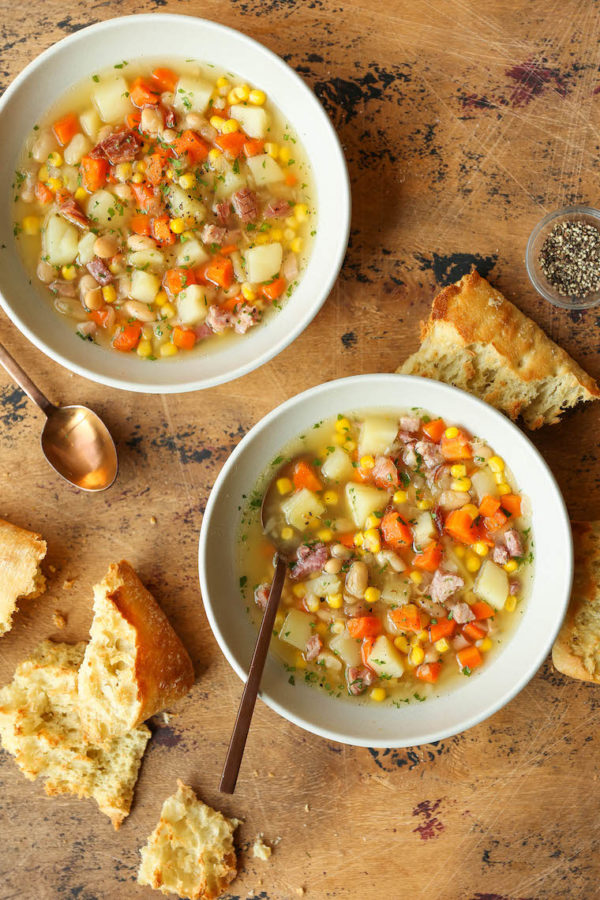 Instant Pot Hambone Soup Recipe Damn Delicious