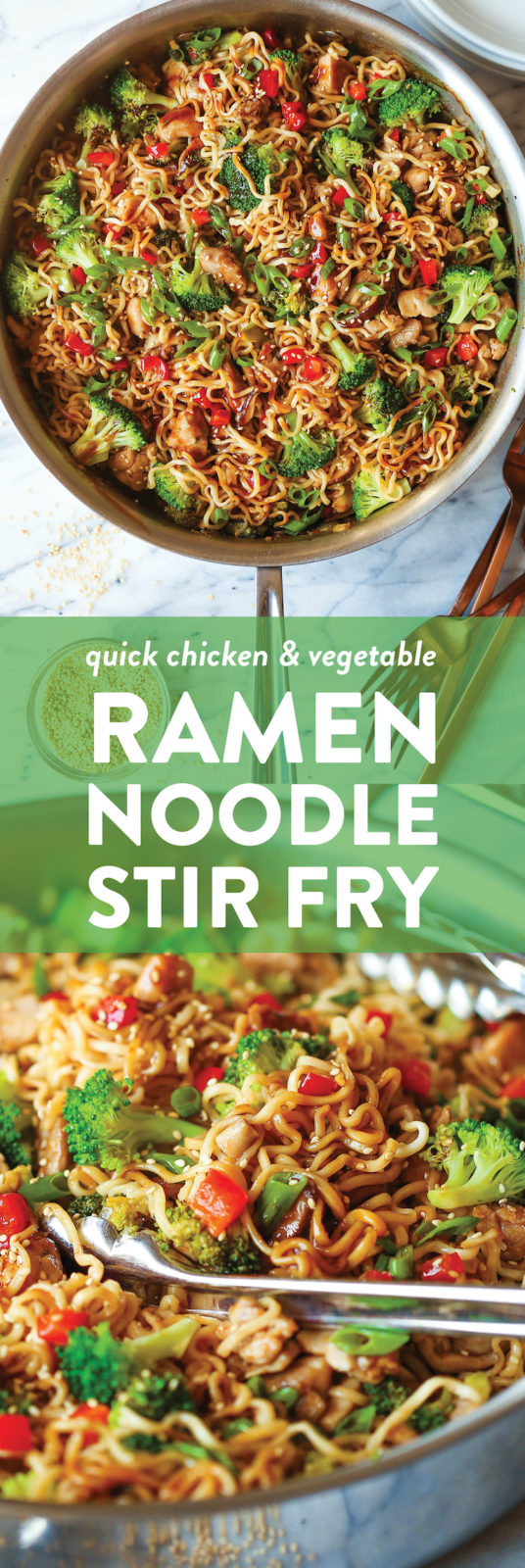 Quick Chicken Ramen Noodle Stir Fry Recipe Damn Delicious
