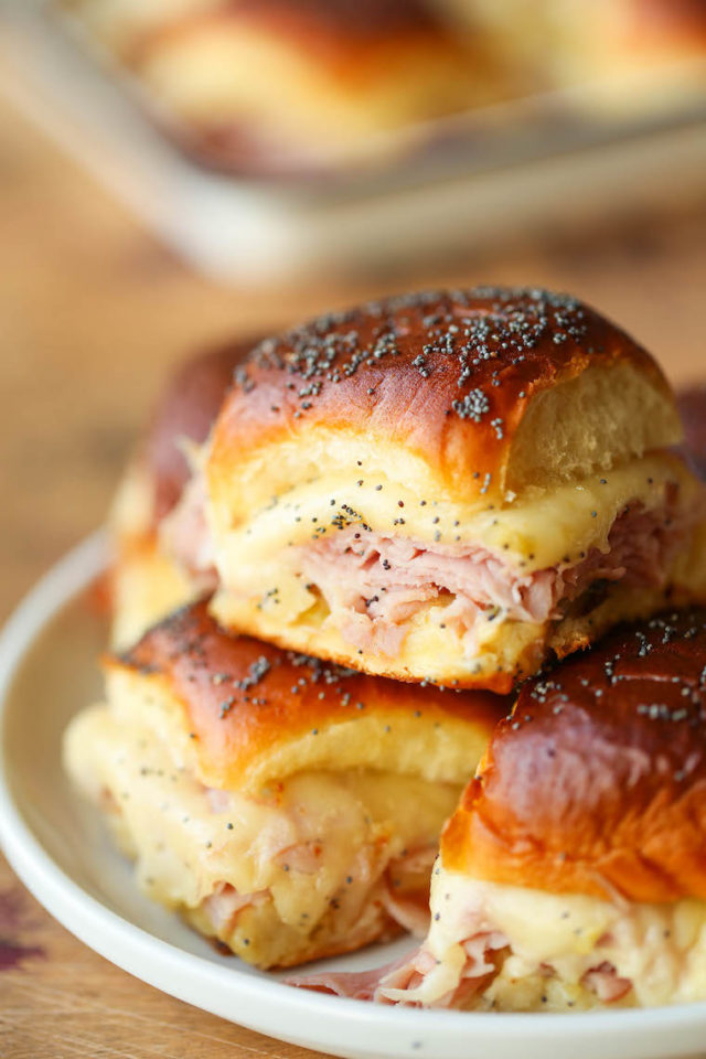 Ham and Swiss Sliders - Damn Delicious