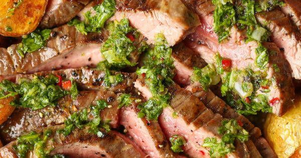 Steak And Potatoes With 5 Minute Chimichurri Sauce Damn Delicious