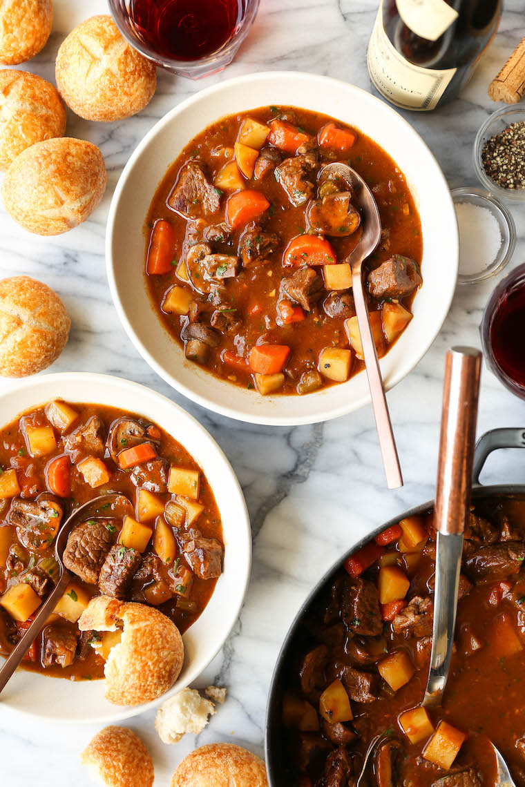 beef cubes and vegetables oven bag stew - Anna Cooking Concept