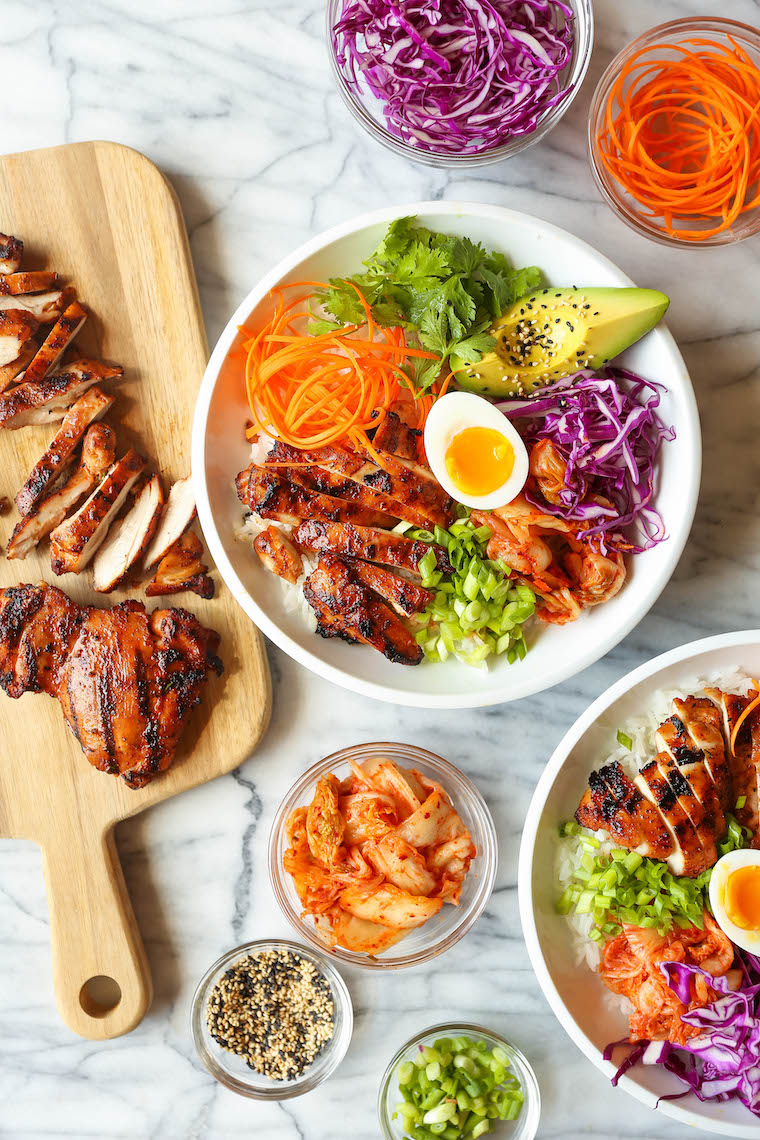 Superfood Salad Bowls with Crispy Chicken - A Healthy Meal Prep Recipe