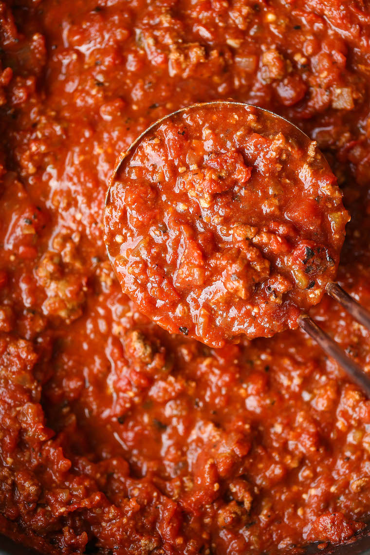 Quick Tomato Sauce - You can skip the jarred sauce! This is super quick, easy, fresh and so so good using pantry staples. Just 30 minutes start to finish!