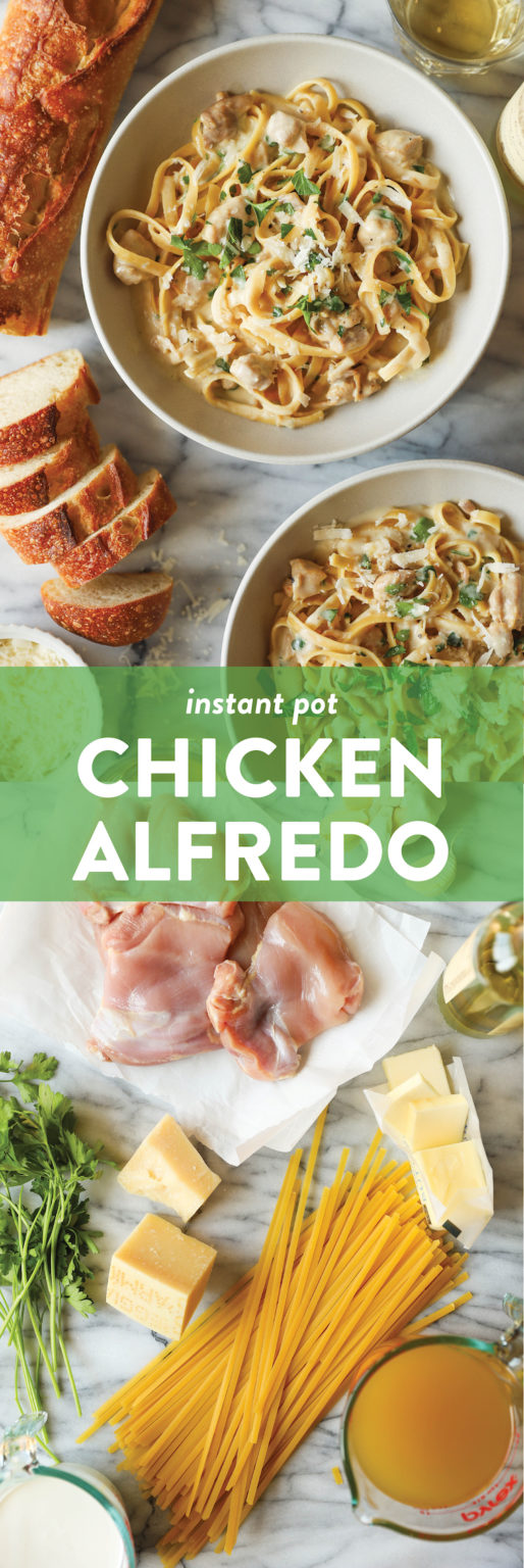 Instant Pot Chicken Alfredo Damn Delicious