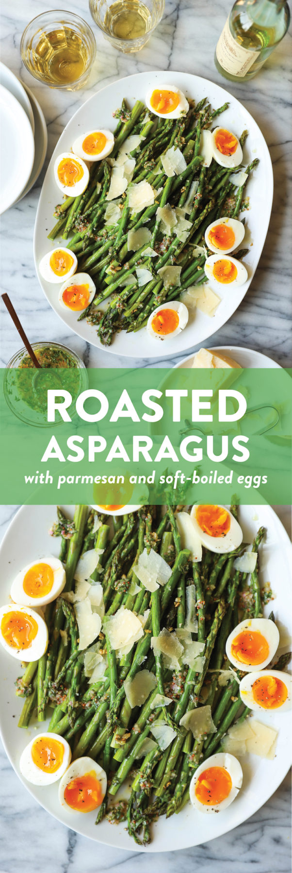 Roasted Asparagus with Parmesan and SoftBoiled Eggs Damn Delicious
