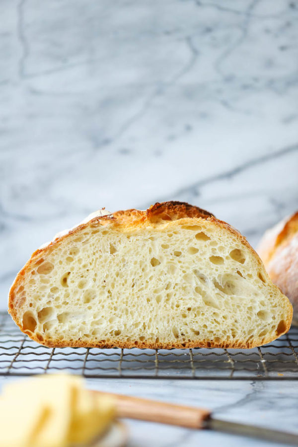 Easiest No Knead Bread Recipe | Damn Delicious