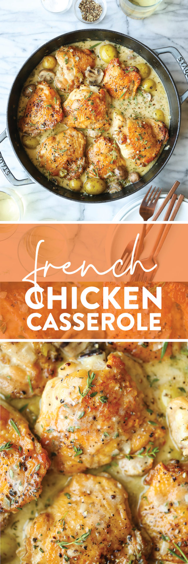 French Chicken Casserole Damn Delicious   French Chicken Casserole 640x1916 