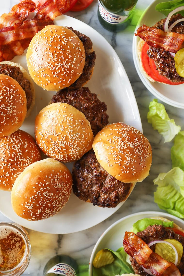 Homemade Hamburger Buns - THE BEST buns ever! So soft, pillowy and airy, perfect for any sandwich. You'll never want store-bought ever again!