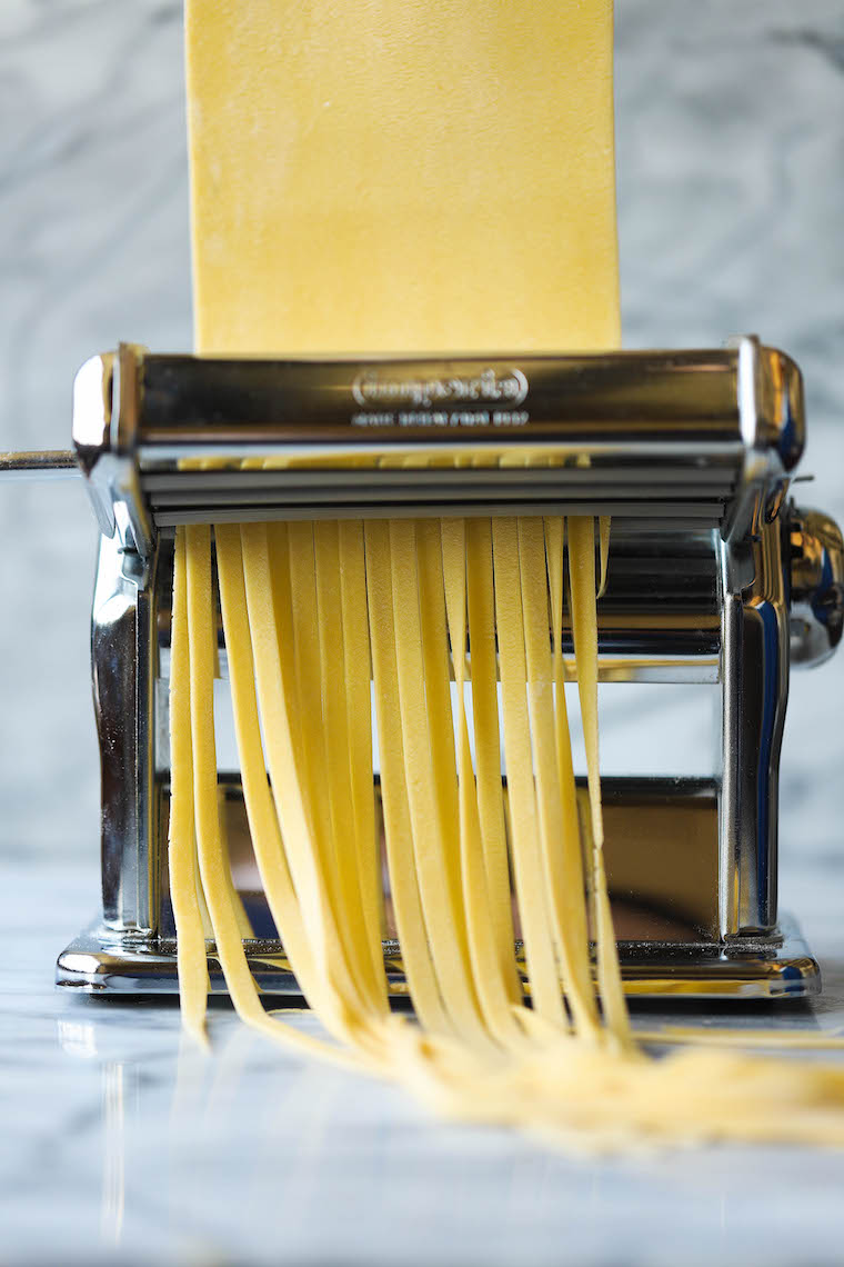 Homemade on sale pasta roller